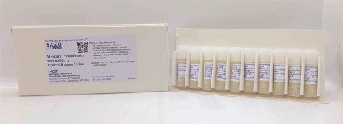 SRM 3668 - 冷凍人尿中的汞、高氯酸鹽和碘化物