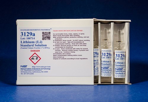 SRM 3129a - 鋰(鋰)標(biāo)準(zhǔn)溶液