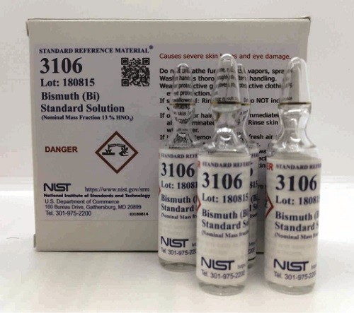 SRM 3106 - 鉍(Bi)標(biāo)準(zhǔn)溶液