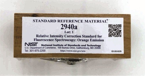 SRM 2940a - 熒光光譜的相對強度校正標準：橙色發(fā)射