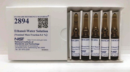  SRM 2894 - 乙醇-水溶液(標(biāo)稱質(zhì)量分?jǐn)?shù)0.1%)
