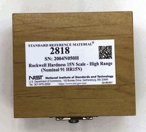  SRM 2818 - 洛氏硬度15N刻度-高量程(標稱91 HR15N)