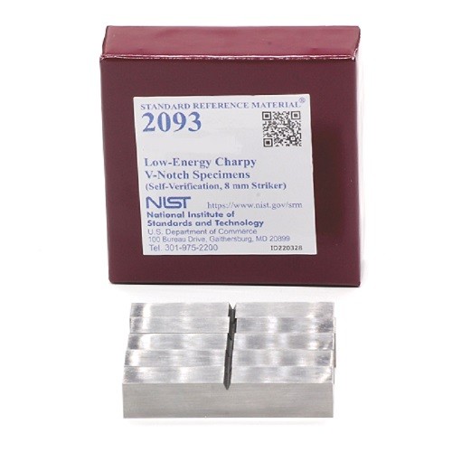 SRM 2093 - 低能量Charpy V-缺口樣本(自驗(yàn)證，8毫米射手)