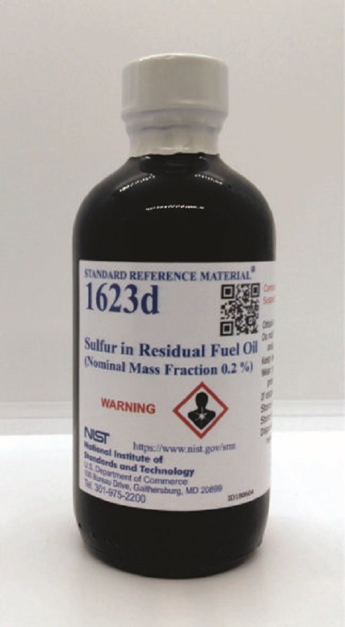 SRM 1623d - 殘余燃料油中的硫(公稱質(zhì)量分?jǐn)?shù)0.2%)