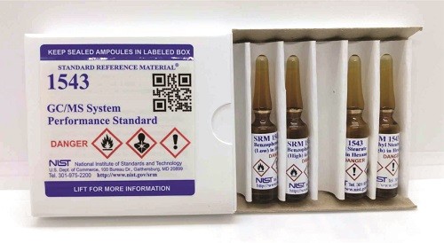  SRM 1543 - GC/MS系統(tǒng)性能標準標準品