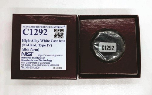 SRM C1292 - 高合金白口鑄鐵I(鎳硬，IV型)標(biāo)準(zhǔn)品