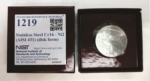 SRM 1219 - 不銹鋼CR16-Ni2(AISI 431)(圓盤(pán)形式)