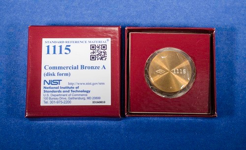 SRM 1115 - 光學(xué)發(fā)射和X射線光譜分析的商業(yè)青銅標(biāo)準(zhǔn)品
