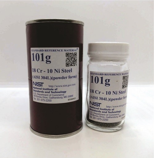 SRM 101g - 18 Cr-10 Ni鋼(AISI 304 L)(粉末狀)標準品